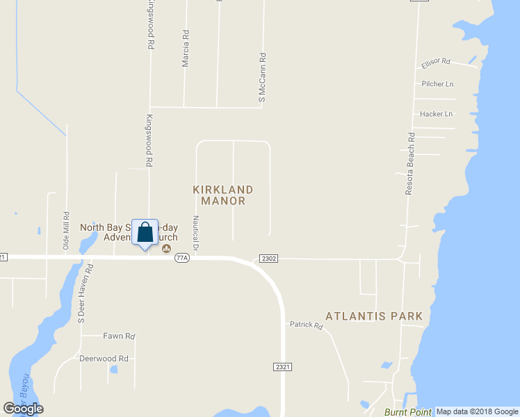 map of restaurants, bars, coffee shops, grocery stores, and more near 3404 Nautical Drive in Panama City