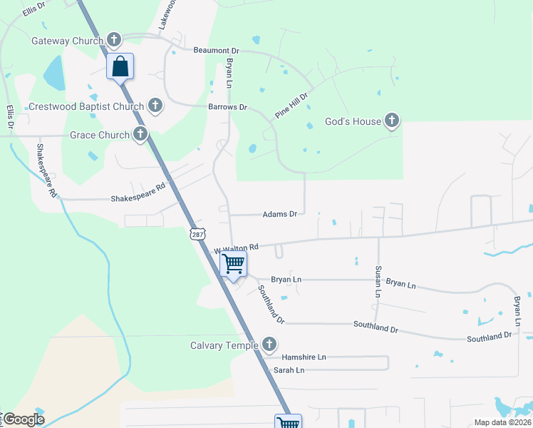 map of restaurants, bars, coffee shops, grocery stores, and more near 419 Adams Dr in Lumberton