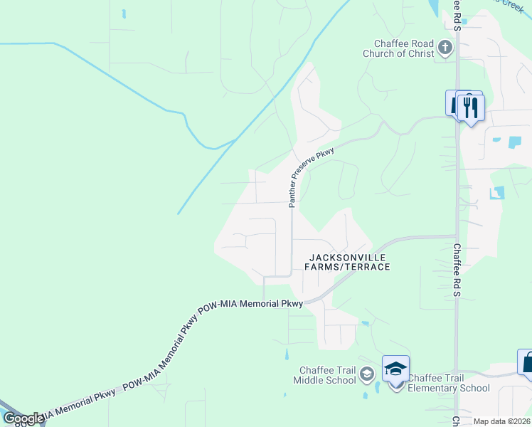 map of restaurants, bars, coffee shops, grocery stores, and more near 1777 Boston Commons Way in Jacksonville