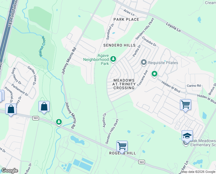 map of restaurants, bars, coffee shops, grocery stores, and more near 5600 Signal Point in Austin