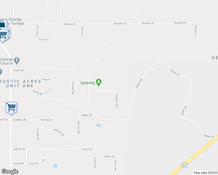 map of restaurants, bars, coffee shops, grocery stores, and more near 7331 Littleton Road in Panama City