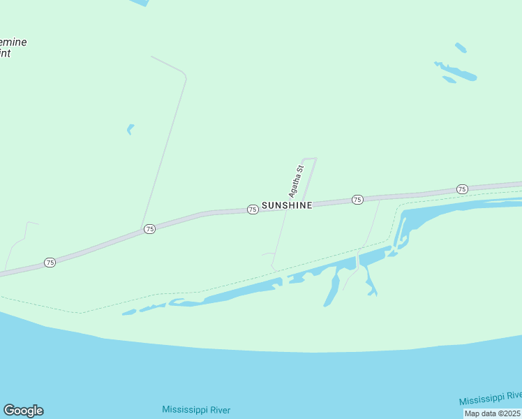 map of restaurants, bars, coffee shops, grocery stores, and more near 1380 Louisiana 75 in Sunshine