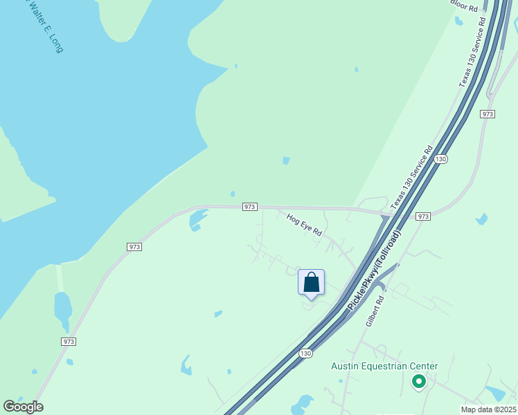 map of restaurants, bars, coffee shops, grocery stores, and more near 7439 Farm to Market 973 in Austin