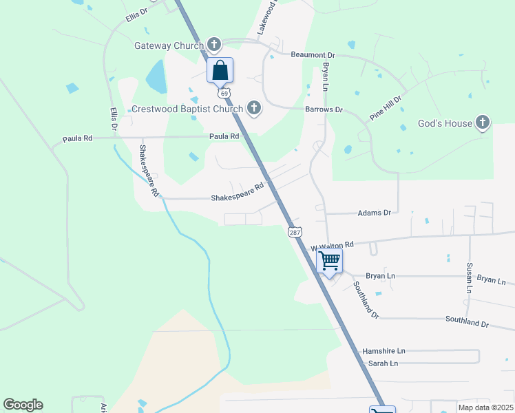 map of restaurants, bars, coffee shops, grocery stores, and more near 765 North Lhs Drive in Lumberton