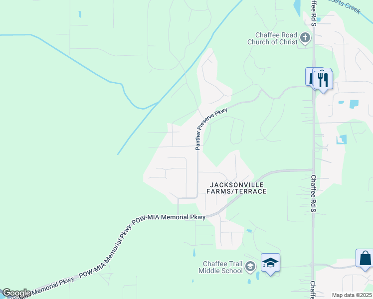 map of restaurants, bars, coffee shops, grocery stores, and more near 1777 Boston Commons Way in Jacksonville