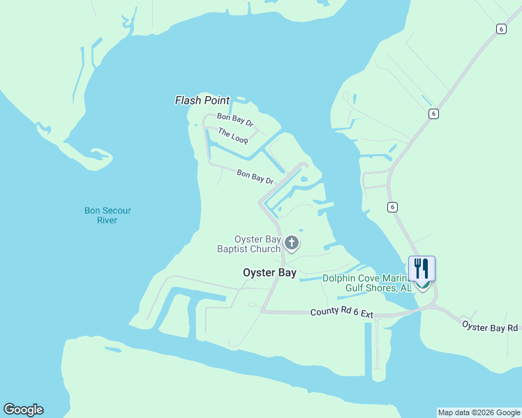 map of restaurants, bars, coffee shops, grocery stores, and more near 4465 Plash Rd in Gulf Shores