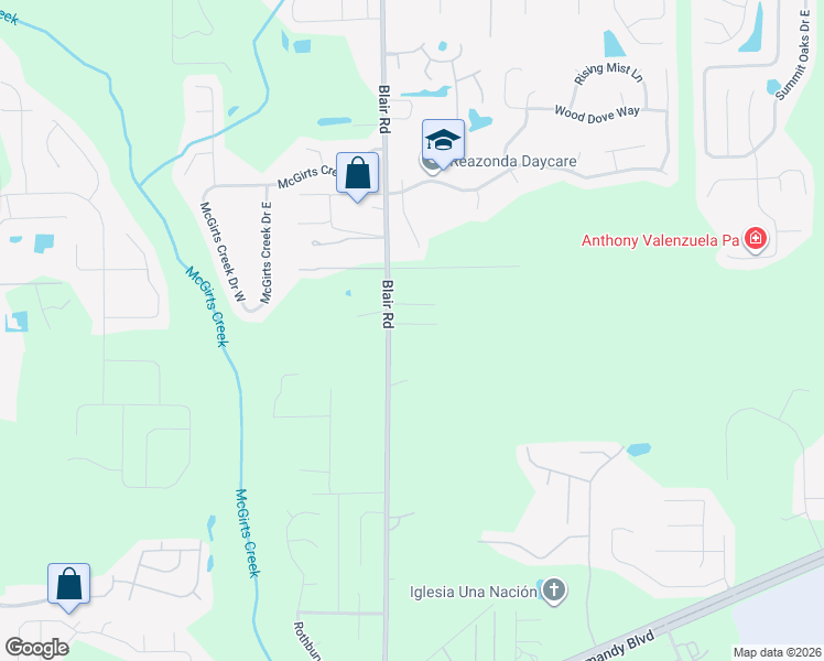 map of restaurants, bars, coffee shops, grocery stores, and more near 10359 Angel Court in Jacksonville
