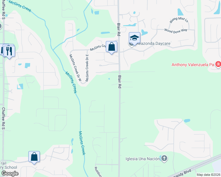 map of restaurants, bars, coffee shops, grocery stores, and more near 1536 Blair Road in Jacksonville