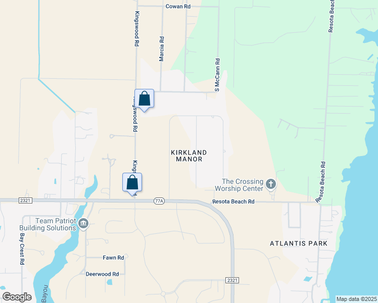 map of restaurants, bars, coffee shops, grocery stores, and more near 7519 Nautical Court in Southport