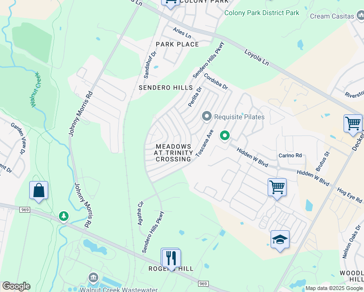 map of restaurants, bars, coffee shops, grocery stores, and more near 5801 Signal Point in Austin