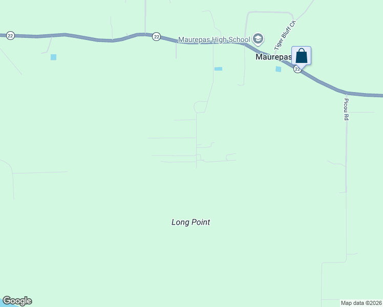 map of restaurants, bars, coffee shops, grocery stores, and more near 15569 Penalber Road in Maurepas