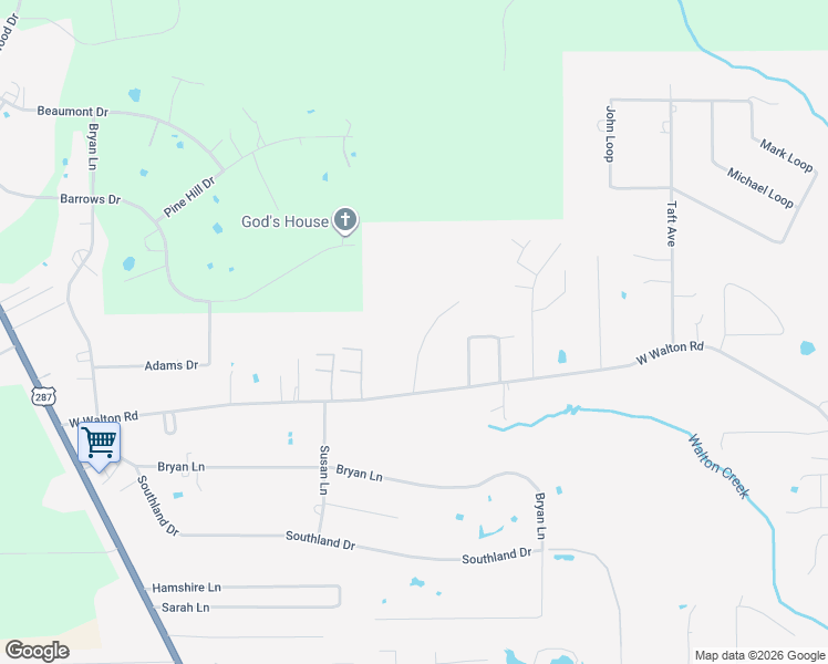 map of restaurants, bars, coffee shops, grocery stores, and more near 108 Bumstead Road in Lumberton