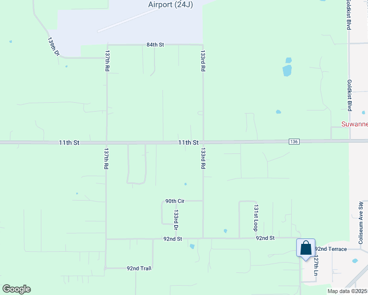 map of restaurants, bars, coffee shops, grocery stores, and more near 13342 County Road 136 in Live Oak