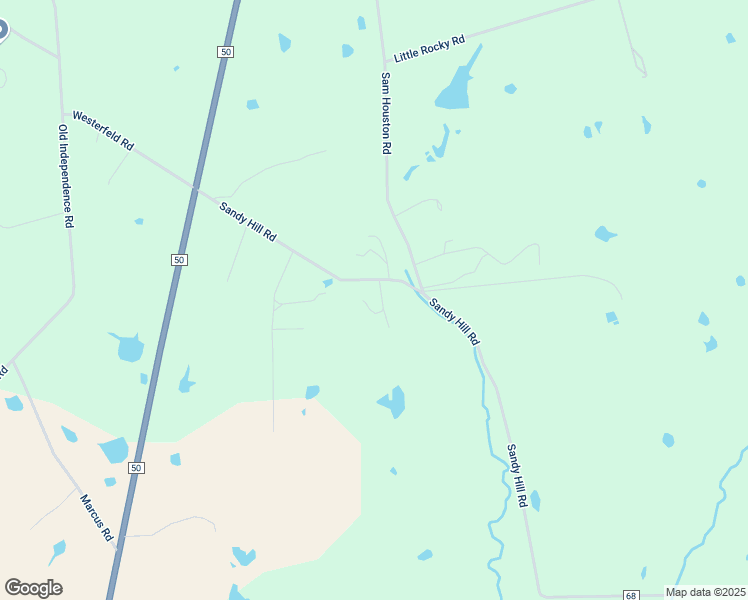 map of restaurants, bars, coffee shops, grocery stores, and more near 7002 Sandy Hill Road in Brenham