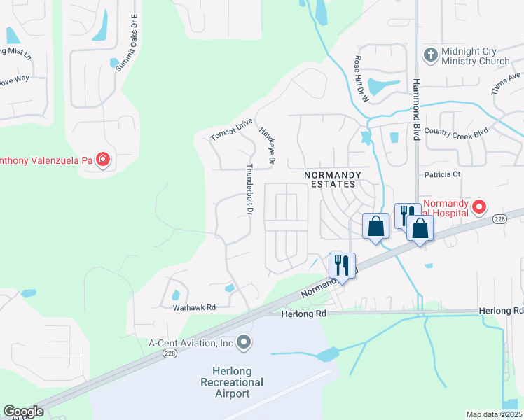 map of restaurants, bars, coffee shops, grocery stores, and more near 1626 Linares Way in Jacksonville