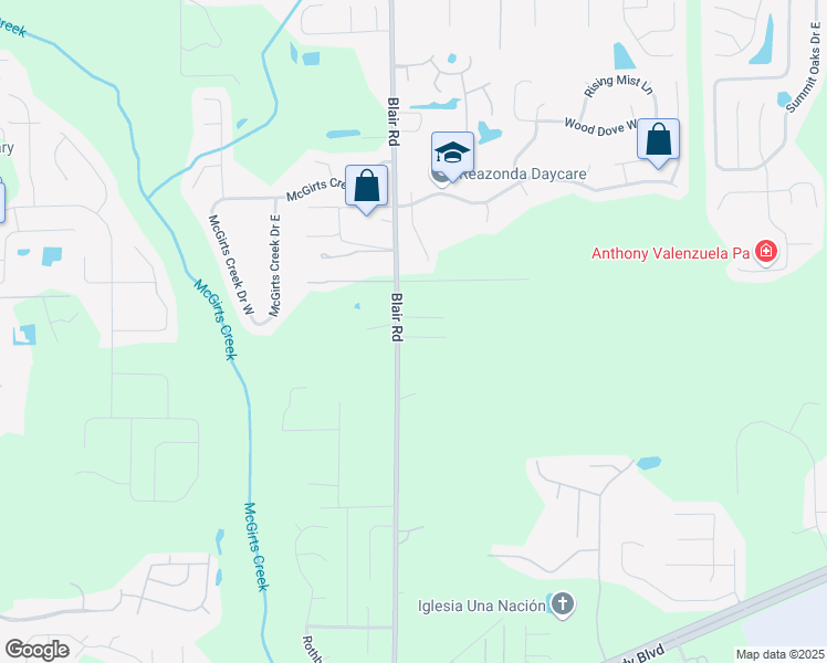 map of restaurants, bars, coffee shops, grocery stores, and more near 10359 Angel Court in Jacksonville