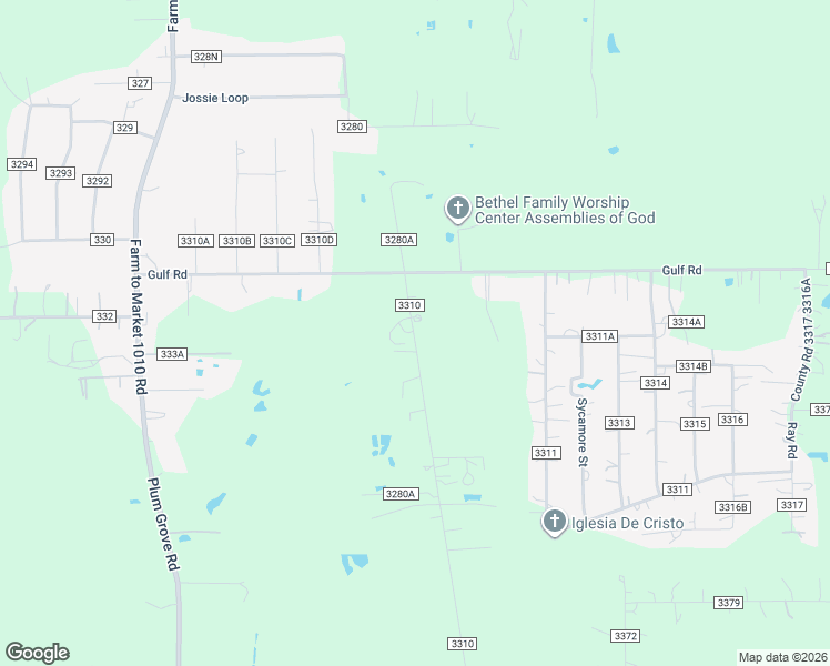 map of restaurants, bars, coffee shops, grocery stores, and more near 658 County Road 331 in Cleveland