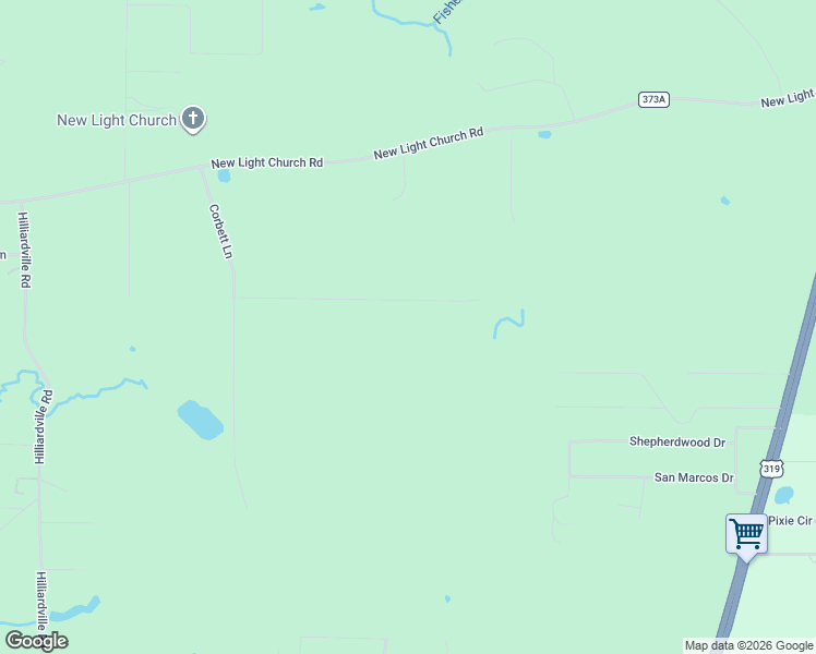map of restaurants, bars, coffee shops, grocery stores, and more near 157 Fisher Creek Drive in Crawfordville