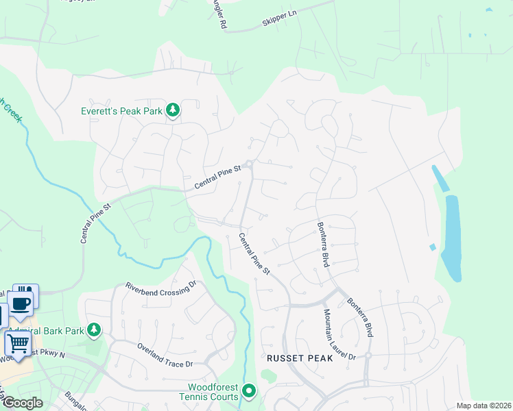 map of restaurants, bars, coffee shops, grocery stores, and more near 113 Stella Iris Lane in Montgomery