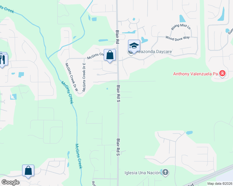 map of restaurants, bars, coffee shops, grocery stores, and more near 1528 Blair Road in Jacksonville
