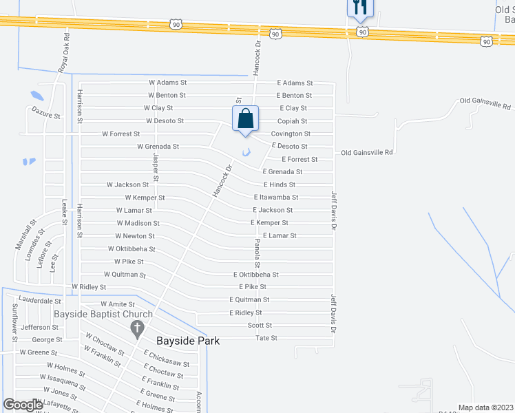 map of restaurants, bars, coffee shops, grocery stores, and more near 6148 East Jackson Street in Bay Saint Louis