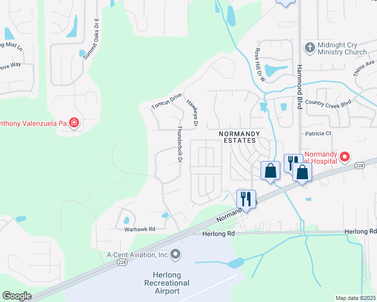 map of restaurants, bars, coffee shops, grocery stores, and more near 1612 Linares Way in Jacksonville