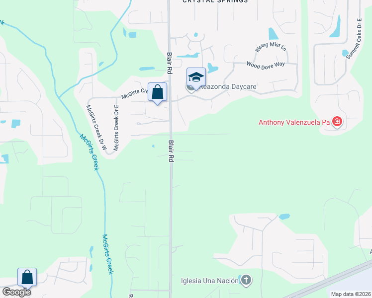 map of restaurants, bars, coffee shops, grocery stores, and more near 10359 Angel Court in Jacksonville