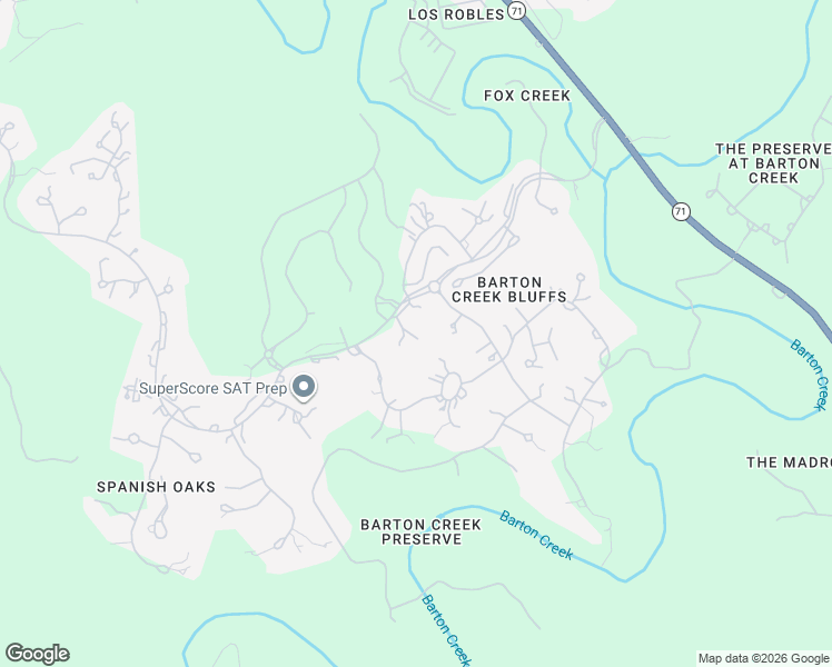 map of restaurants, bars, coffee shops, grocery stores, and more near 5005 Spanish Oaks Club Boulevard in Austin