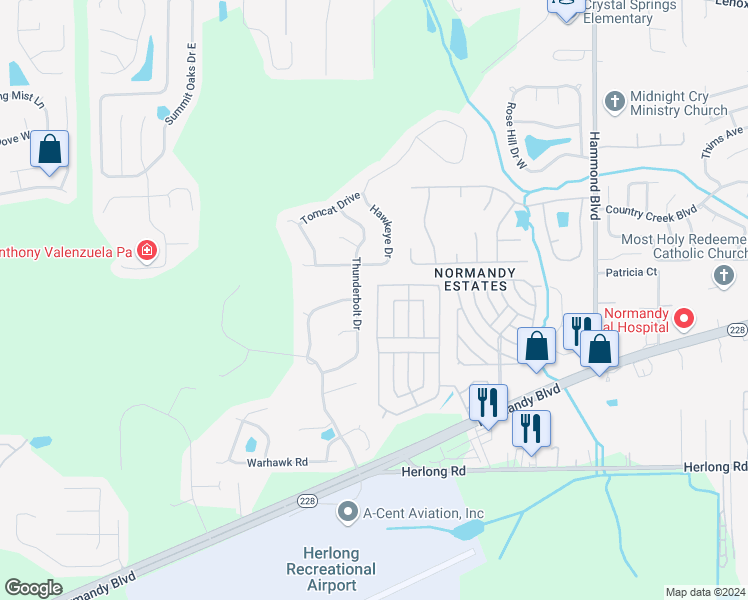 map of restaurants, bars, coffee shops, grocery stores, and more near 1608 Linares Way in Jacksonville