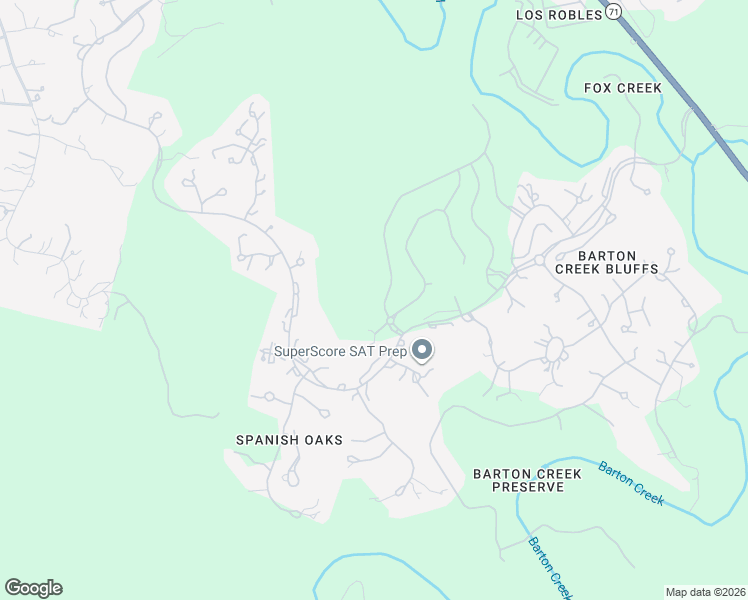 map of restaurants, bars, coffee shops, grocery stores, and more near 5208 Spanish Oaks Club Boulevard in Austin