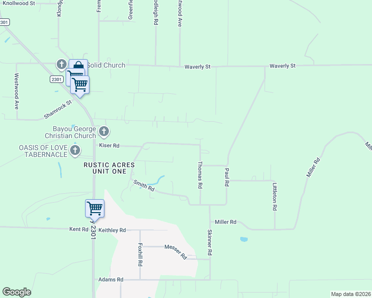 map of restaurants, bars, coffee shops, grocery stores, and more near 6515 Smith Road in Panama City