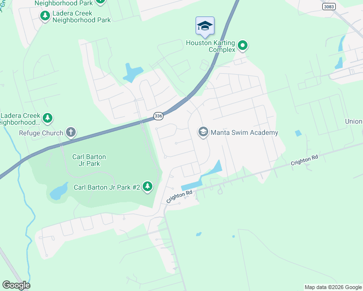 map of restaurants, bars, coffee shops, grocery stores, and more near 3322 Compass Court in Conroe