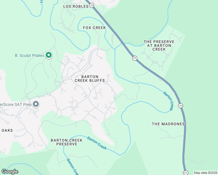 map of restaurants, bars, coffee shops, grocery stores, and more near 11509 Musket Rim Street in Austin