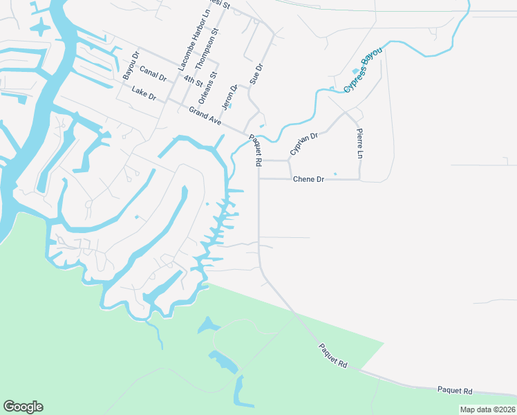 map of restaurants, bars, coffee shops, grocery stores, and more near 29313 Paquet Road in Lacombe