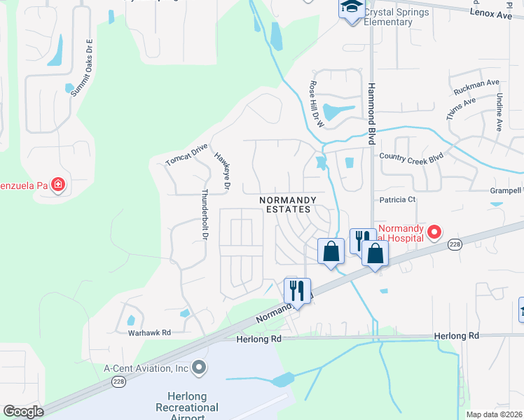 map of restaurants, bars, coffee shops, grocery stores, and more near 9110 Oviedo Road in Jacksonville