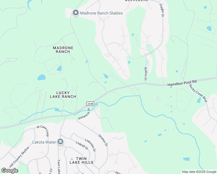 map of restaurants, bars, coffee shops, grocery stores, and more near 9215 Madrone Ranch Trail in Austin