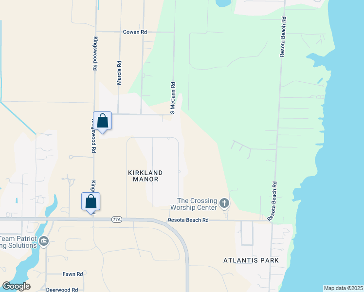 map of restaurants, bars, coffee shops, grocery stores, and more near 3329 Nautical Drive in Panama City