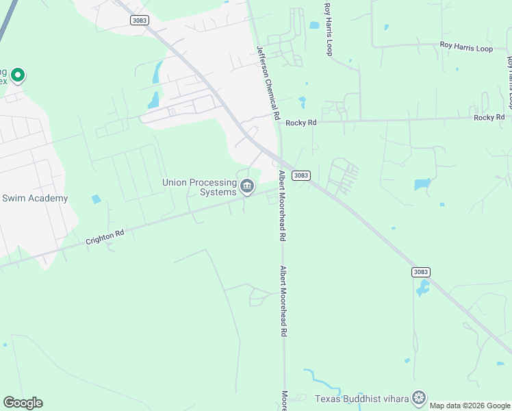 map of restaurants, bars, coffee shops, grocery stores, and more near 16140 Creighton Road in Conroe