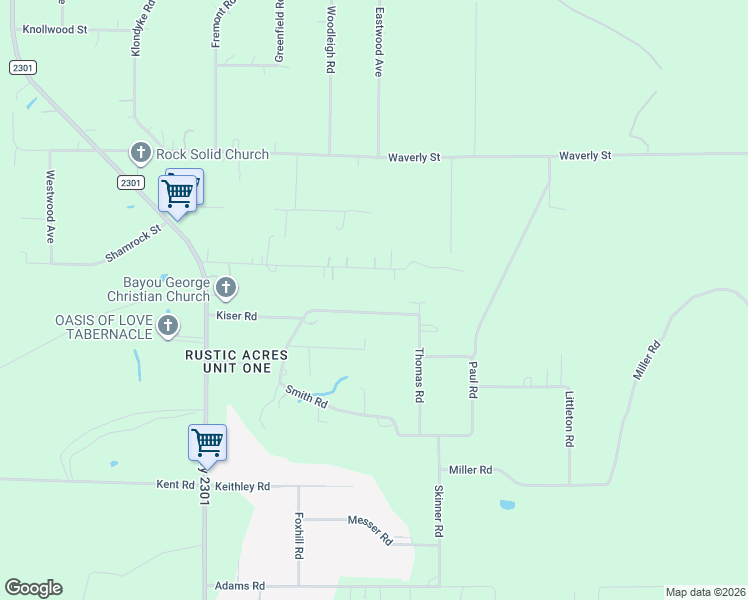 map of restaurants, bars, coffee shops, grocery stores, and more near 6515-6537 Smith Rd in Panama City