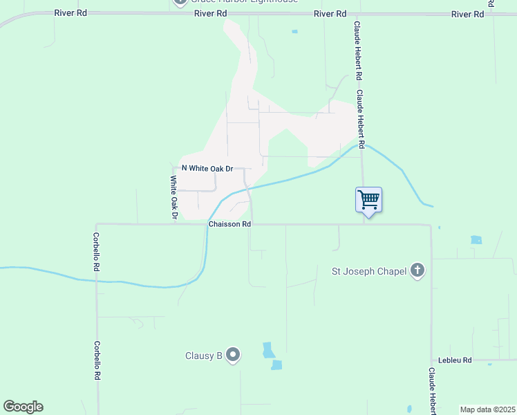 map of restaurants, bars, coffee shops, grocery stores, and more near 6311-6359 E White Oak Dr in Lake Charles