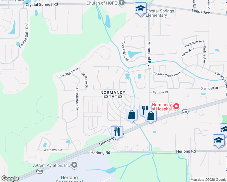 map of restaurants, bars, coffee shops, grocery stores, and more near 8970 Castle Rock Drive in Jacksonville