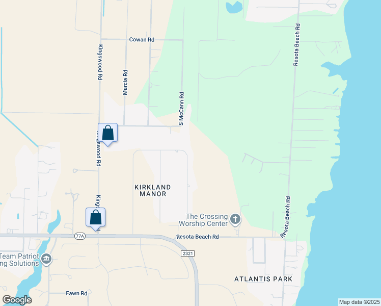 map of restaurants, bars, coffee shops, grocery stores, and more near 3325 Nautical Drive in Panama City