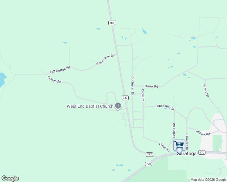 map of restaurants, bars, coffee shops, grocery stores, and more near 13194 Tomlinson Road in Saratoga