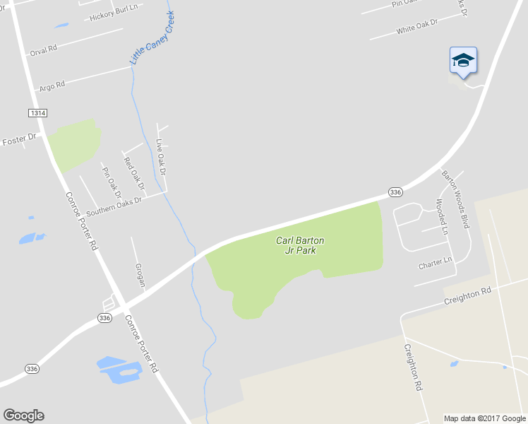 map of restaurants, bars, coffee shops, grocery stores, and more near 3273 Texas 336 Loop in Conroe