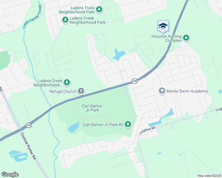 map of restaurants, bars, coffee shops, grocery stores, and more near 3330 South Loop 336 East in Conroe
