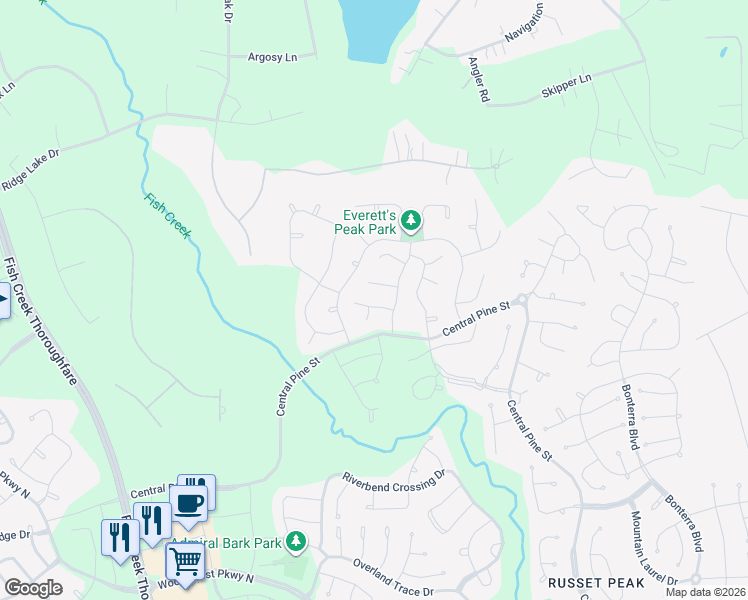 map of restaurants, bars, coffee shops, grocery stores, and more near 348 Ridge Lake Scenic Drive in Montgomery