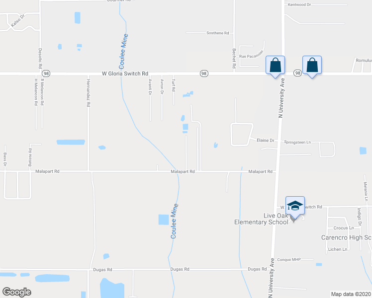 map of restaurants, bars, coffee shops, grocery stores, and more near 314 Malapart Road in Lafayette