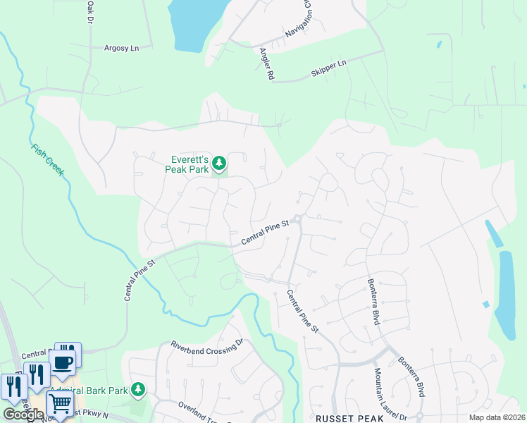map of restaurants, bars, coffee shops, grocery stores, and more near 310 Great Hills Drive in Montgomery