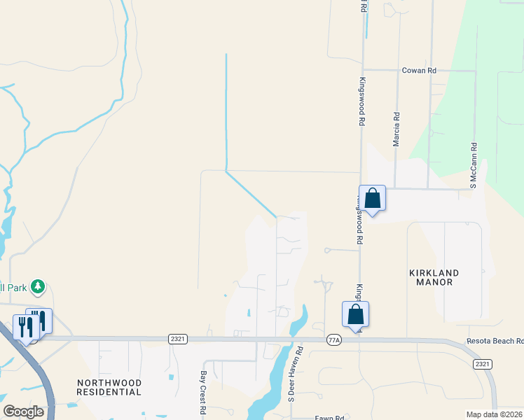 map of restaurants, bars, coffee shops, grocery stores, and more near 7835 Olde Mill Rd in Panama City