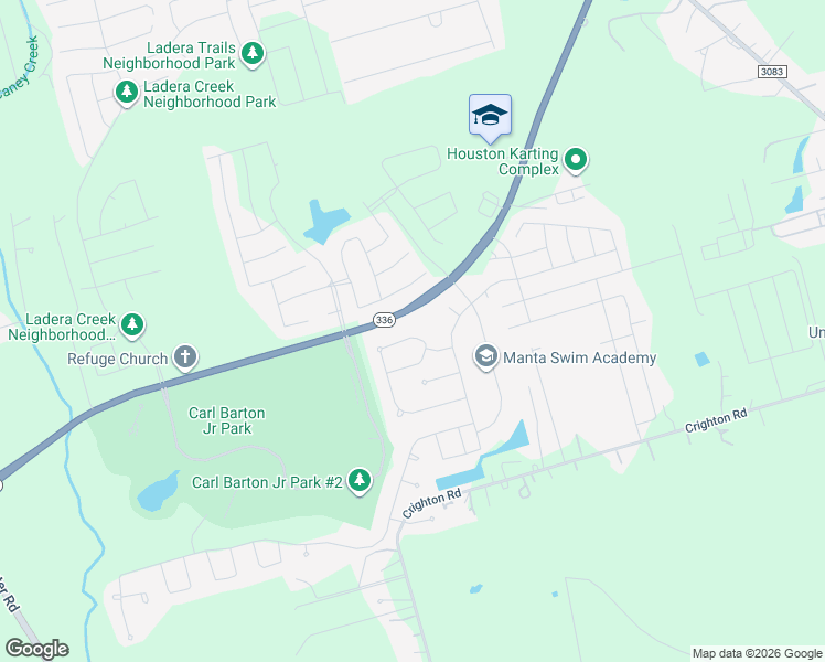 map of restaurants, bars, coffee shops, grocery stores, and more near 3235 Discovery Lane in Conroe